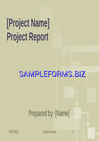 Project Report Template pdf potx free